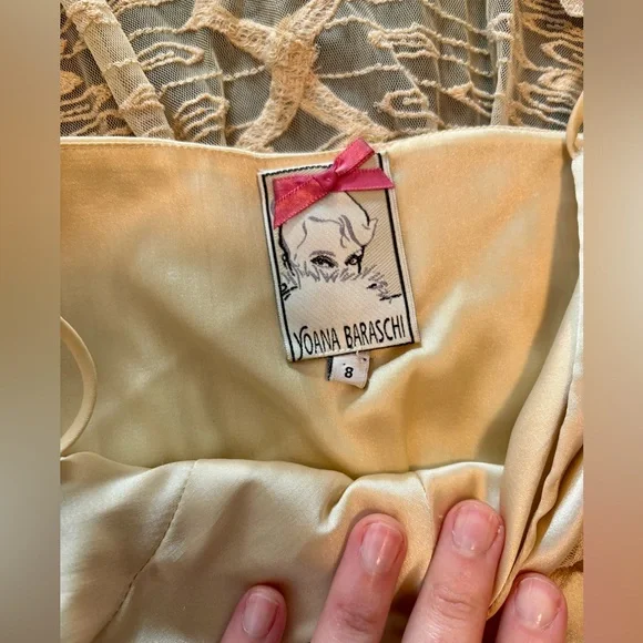 Yoana Baraschi cream lace mini dress - Picture 2 of 6